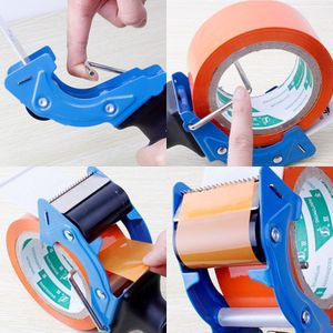 Heavy Duty Draagbare Afdichting Tape Dispenser Verpakking Machine Cutter Handheld Packer Houder Willekeurige Kleur B85B