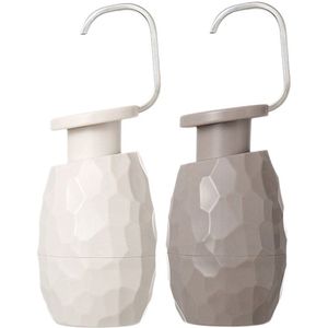 2 Pcs 400Ml Een Hand Zeepdispenser Gezichtsreiniger Douchegel Fles Milieuvriendelijke voor Thuis Hotel badkamer,