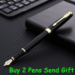 Klassieke Hero Metalen Inkt Vulpen Business Mannen Luxe Schrijven Pen 2 Pennen Sturen
