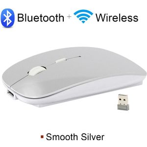 Draadloze Muis Bluetooth Muis Oplaadbare Slient Computer Muis 2.4Ghz Draadloze Ergonomische Mause Usb Optische Muizen Voor Pc Loptop