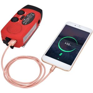 Draagbare Solar Hand Crank Radio Am/Fm Emergency Radio Met Led Zaklamp Ondersteuning Tf Card MP3 Afspelen Power Bank voor Mobiele Telefoon