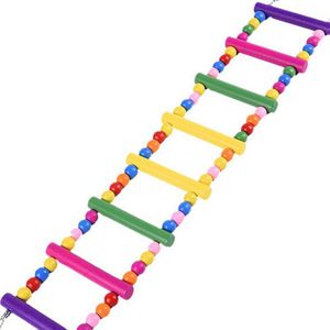 Vogel Ladder Speelgoed Voor Papegaai Schommels Chew Opknoping Brug Houten Regenboog Ladder Voor Valkparkiet Conure Van Parkiet Ara Budgie