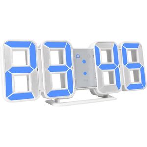 Wandklok 3D Led Grote Tijd Kalender Temperatuur Desk Tafel Morden Digitale Horloge Auto Achtergrondverlichting Home Decor Wekkers