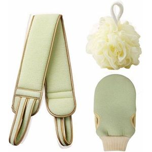 Exfoliating Washcloth Gloves Body Cleaning Soft Brush Home Hotel Bathroom Shower Ball Back Scrubber Set Skin Towel Bath