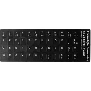 Duurzaam Duurzaam Russisch/Frans/Spaans/Japans/Duits/Arabisch/Koreaanse/Italiaanse Toetsenbord Taal Sticker zwarte Achtergrond Met Voor