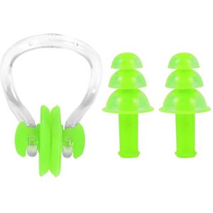 1 Set Oordopjes Neus Clip Set Ruisonderdrukking Slapen Oordopjes Beschermende Veilig Professionele Zwemmen Oordopjes Kit