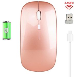 2.4G Draadloze Muis Oplaadbare Opladen Muis Ultra-Dunne Stille Mute Kantoor Notebook Muizen Opto-elektronische Voor Kantoor laptop