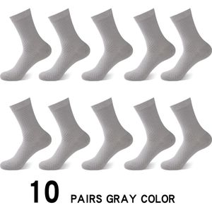 10Pairs Casual Bamboevezel Mannen Sokken Business Ademend Deodorant Compressie Sokken Mannen Lange Big Size Eur 38-46
