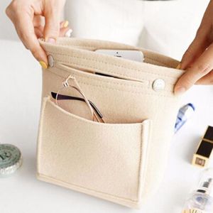 Insert Toilettas Vrouwen Vilt Travel Organizer Handtas Portemonnee Grote Opslag Pouch Make-Up Cases Cosmetische Tas Schoonheid Vrouwelijke Tote