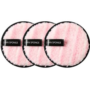 4 Stuks Microfiber Doek Pads Gezicht Make-Up Remover Puff Gezicht Reinigen Handdoek Herbruikbare Katoen Double Layer Nail Art Schoonmaken