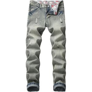Gersri Mannen Gescheurde Jeans Broek Denim Joggers Mannelijke Verontruste Vernietigd Broek Big Size Cool Guy Jongen Jeans