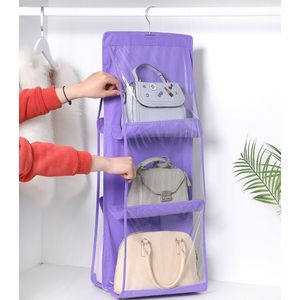 6 Pocket Opknoping Bag Rack Hanger Opslag Opslag Houder Organizer Kast 90*35Cm