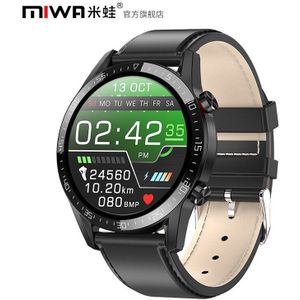 Miwa L13 Smart Horloge Mannen IP68 Waterdicht Ecg Ppg Bluetooth Call Bloeddruk Hartslag Fitness Tracker Sport Smartwatch
