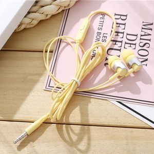 Candy Kleur Hoofdtelefoon In-Ear Hoofdtelefoon CY-047 Draad Controle, Met Tarwe Bass Telefoon Hoofdtelefoon