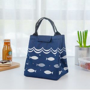 2019new Functionele Patroon Cooler Lunchbox Draagbare Geïsoleerde Canvas Lunch Tas Thermische Voedsel Picknick Lunch Tassen Voor Vrouwen Kids