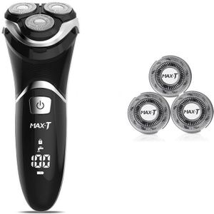 MAX-T Elektrische Scheerapparaat-Snoer En Draadloze Oplaadbare 3D Roterende Scheermes Voor Mannen Met Pop-Up Trimmer Goedkope Elektrische scheerapparaat