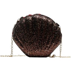 Vrouwen Mode Shell Tas Bling Crossbody Zoete Handtas Keten Schoudertas Tote Bag Bolsa Feminina