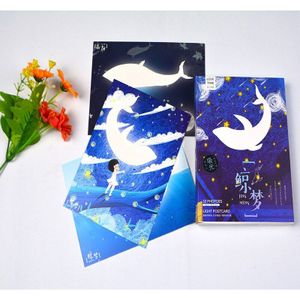 32 Sheets/Set Walvis Droom lichtgevende serie Postkaart/Wenskaart/Boodschap Kaart/Verjaardag Brief Envelop kaart