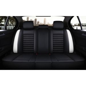 Pu Leer Niet Beweegt 4 Seizoenen Auto Zitkussen Mode Universele Stoelhoezen Non-Slide Zwart/Blauw Auto covers RU1 X25