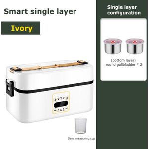 Double-Layer Elektrische Magnetron Verwarming Lunchbox Voedsel Opslag Container Draagbare Elektrische Verwarming Isolatie Magnetron Kantoor