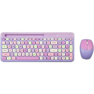 Mofii 2.4G Draadloze Toetsenbord Muis Combo Toetsenbord En Muis Delen Een Ontvanger Usb Interface 110Key Slot Toetsenbord Muis