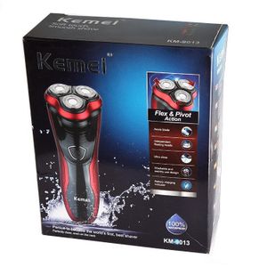 Kemei Pro Elektrische Scheermes Baard Trimmer Draadloze 3 D Drijvende Drie Blade Scheren Machines Waterdichte Japan Gezicht Mannen Scheerapparaat