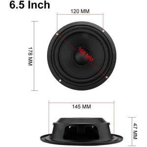 AIYIMA 2Pcs 4 5 6.5 Inch Woofer Audio Luidspreker Passieve Radiator Booster Bass Trillingen Plaat Vibrerende Speaker Accessoires Onderdelen