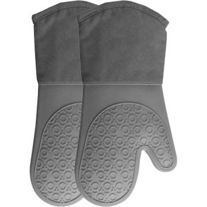 Jeyl 1 Paar Siliconen Ovenwant, hittebestendige Pot Houders Zware Koken Handschoenen Teller Veilig Trivet Matten Voor Keuken