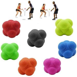 Zeshoekige Reactie Bal 5.5 Cm Siliconen Agility Coördinatie Reflex Oefening Sport Fitness Training Bal