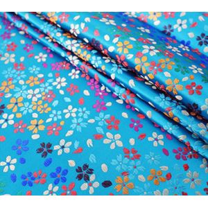 Jacquard brocade zijde glanzende bloem smoothy DIY jurk kussen tas jurk stof 1 yard