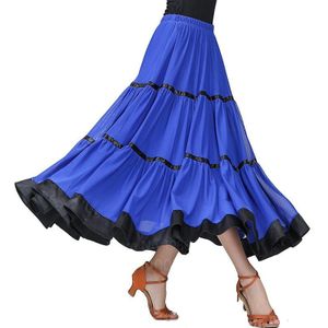 Splicing Rok Flamenco Jurk Gypsy Dansen Kleren Spaanse Stage Prestaties Dans Kostuums Vrouwen Vrouwelijke Elegante Concurrentie