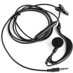 3.5Mm Single In-Ear Alleen Mono Oortelefoon Oordopjes Headset W/Mic Voor Telefoon Voor Samsung JUN12