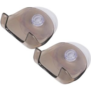 2 Stuks Plastic Scheerapparaat Opknoping Rack Clear Opslag Plank Badkamer Product Scheermes Houder Zuignap Plank Organisator