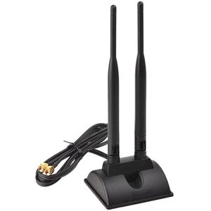 2.4G/5G Dual-Band Antenne Met 6.5Ft Verlengkabel 6DB Magnetische Basis Draadloze Netwerkkaart Wifi sma Antenne