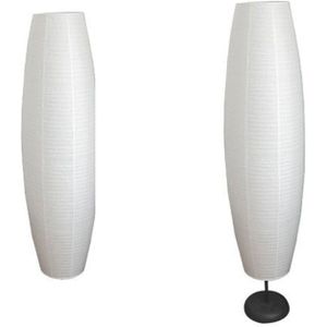 Rijstpapier Vloerlamp Creatieve Tall Lamp Verlichting Woonkamer Decor Speciaal Papier Stand Verlichting Naast Lamp