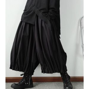 Japan Stijl Mannen Been Broek Vintage Casual Elastische Taille Joggers Retro Broek Pantalone Hip Hop Uomo Koreaanse Mode Kleding Mannen