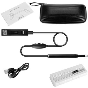 5.5 Mm Draadloze Otoscoop Wifi Endoscoop Camera Hd 720P Lens Visuele Oor Schoonmaken Earpick Met 6 Verstelbare Led Verlichting