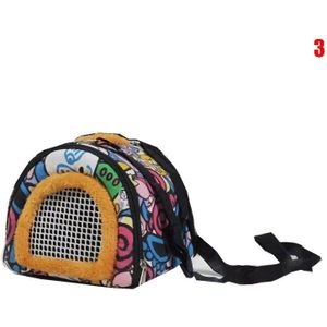 Kleurrijke Cartoon Huisdier Draagtas Reizen Backpack Canvas Pluche Rugzak Voor Hamster Cavia Egel Eekhoorn TP899