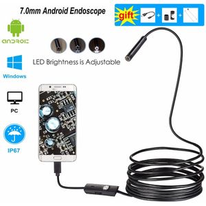 Android Endoscop Camera Flexibele Schlange Inspektion Camera Wasserdicht Video Endoscop Für Smartphone Usb Windows Pc