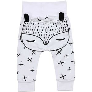 0-2T Kids Pasgeboren Baby Jongens Meisjes Lange Harembroek Broek Leggings Vos Bodems leuke vos oor unisex baby broek natuurlijke katoen