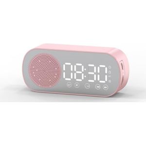 Draadloze Bluetooth-Compatibel Speaker Multifunctionele Wekker Fm Radio Klankkast Subwoofer Muziekspeler Tf-kaart Bass Speaker