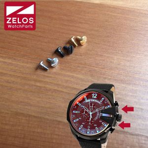 2 stuk/set DZ horloge schroeven voor diesel Chronograaf man horloge crown bridge bescherm guard horloge schroef