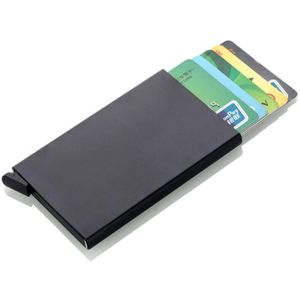 Weduoduo Credit Kaarthouder Automatisch Visitekaarthouder Aluminium Mannen Kaart Portemonnee Rfid Anti-Diefstal-Kaart Doos