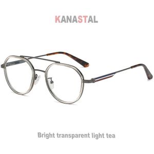 Vrouwen Anti Blauw Licht Blokkeren Bril TR90 Metalen Ovale Brillen Frames Platte Len Mannen Kleur Gestreepte Spektakel Computer Brillen