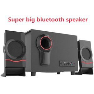 Super Grote Computer Speakers Music Center Kolom Multimedia Subwoofer Bluetooth Usb Laptop Speakers Bluetooth + 3.5Mm Aansluiting