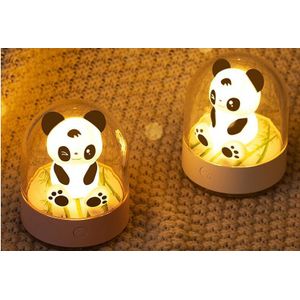 Leuke Panda Licht Led Nachtlampje Cartoon Night Leeslamp Met Usb Charger Geur Lamp Voor Verzenden