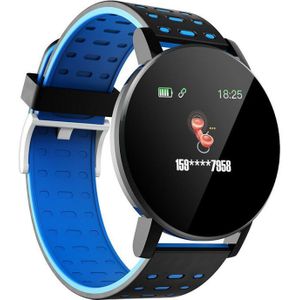 Waterdicht 119 Plus Bt Smart Horloge IP67 Mannen Vrouwen Fitness Armband Sport Tracker Hartslag/Step/Multi- sport