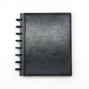 Creatieve A5 A4 Paddestoel Gat Pu Leather Cover 8 Gat 11 Gat Notepad Spare Shell Diy Binding Levert Losse- blad Notebook Shell