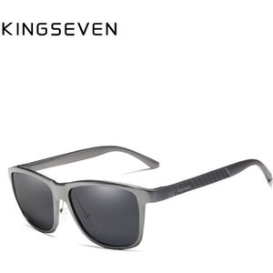 Kingseven Mannen Gepolariseerde Zonnebril Aluminium Zonnebril Rijden Plein Shades Oculos Masculino Mannelijke Eyewear Goggle