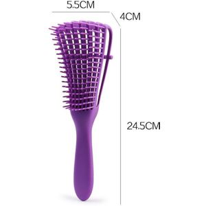 1 Stuks Detangling Borstel Voor Krullend Haar Antislip Rubber Octopus Haar Borstel Kam Hoofdhuid Massage Borstels Badkamer Accessoires